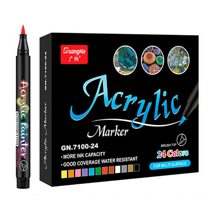 AcrylicMarkers, akrilni markeri (24 kom) - Image 1