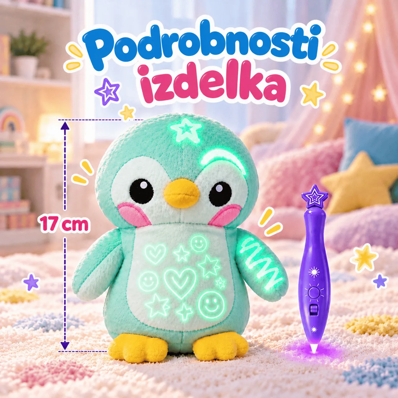 Plišani pingvin koji svijetli u mraku, BestFriend - Image 3