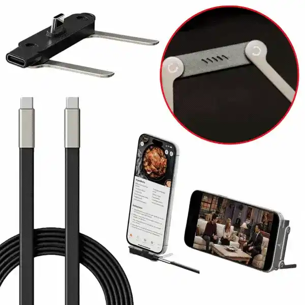 2u1 kabel za punjenje s postoljem za telefon, Bracky - Image 1
