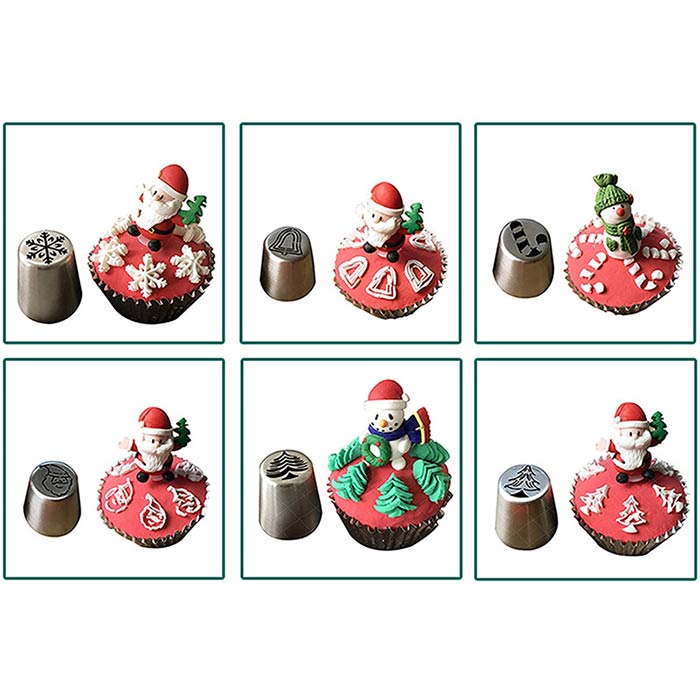 ChristmasNozzles, blagdanske dekoracije za kolače i ostale slastice - Image 9
