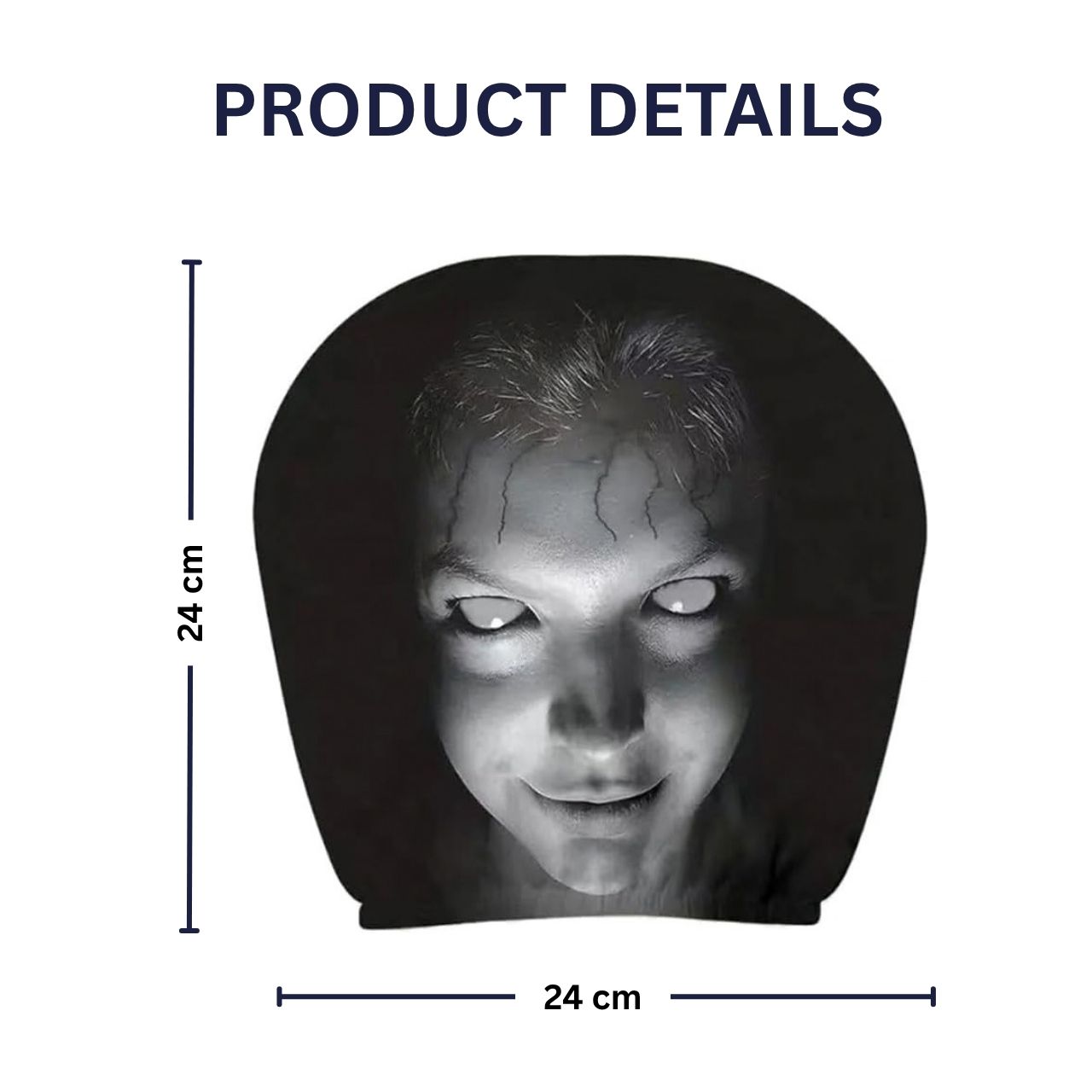 Strašna navlaka za naslon za glavu u automobilu (1+1 GRATIS), GhostFace - Image 4