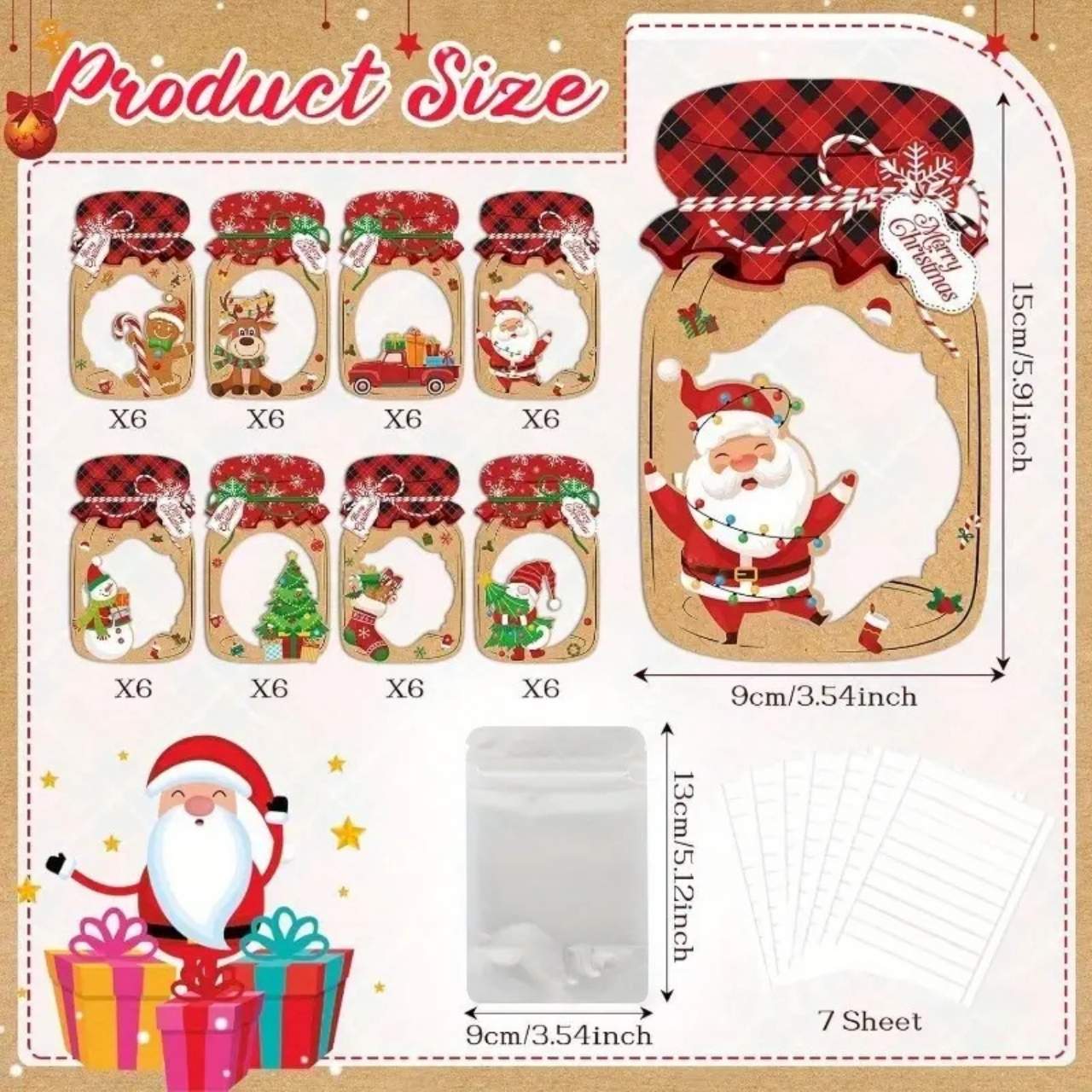 JarGifts, Božićni set čestitki (48 kom.) - Image 2