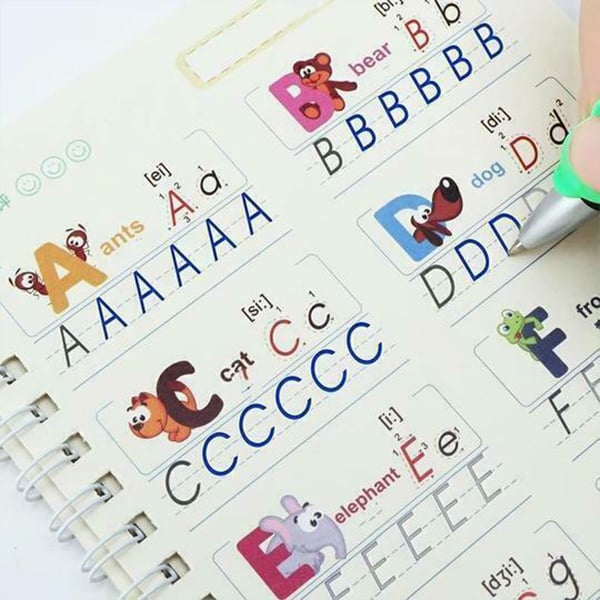 KidBook – 4 radne bilježnice s čarobnom olovkom čiji trag nestaje - Image 2