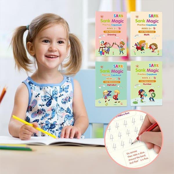 KidBook – 4 radne bilježnice s čarobnom olovkom čiji trag nestaje - Image 10