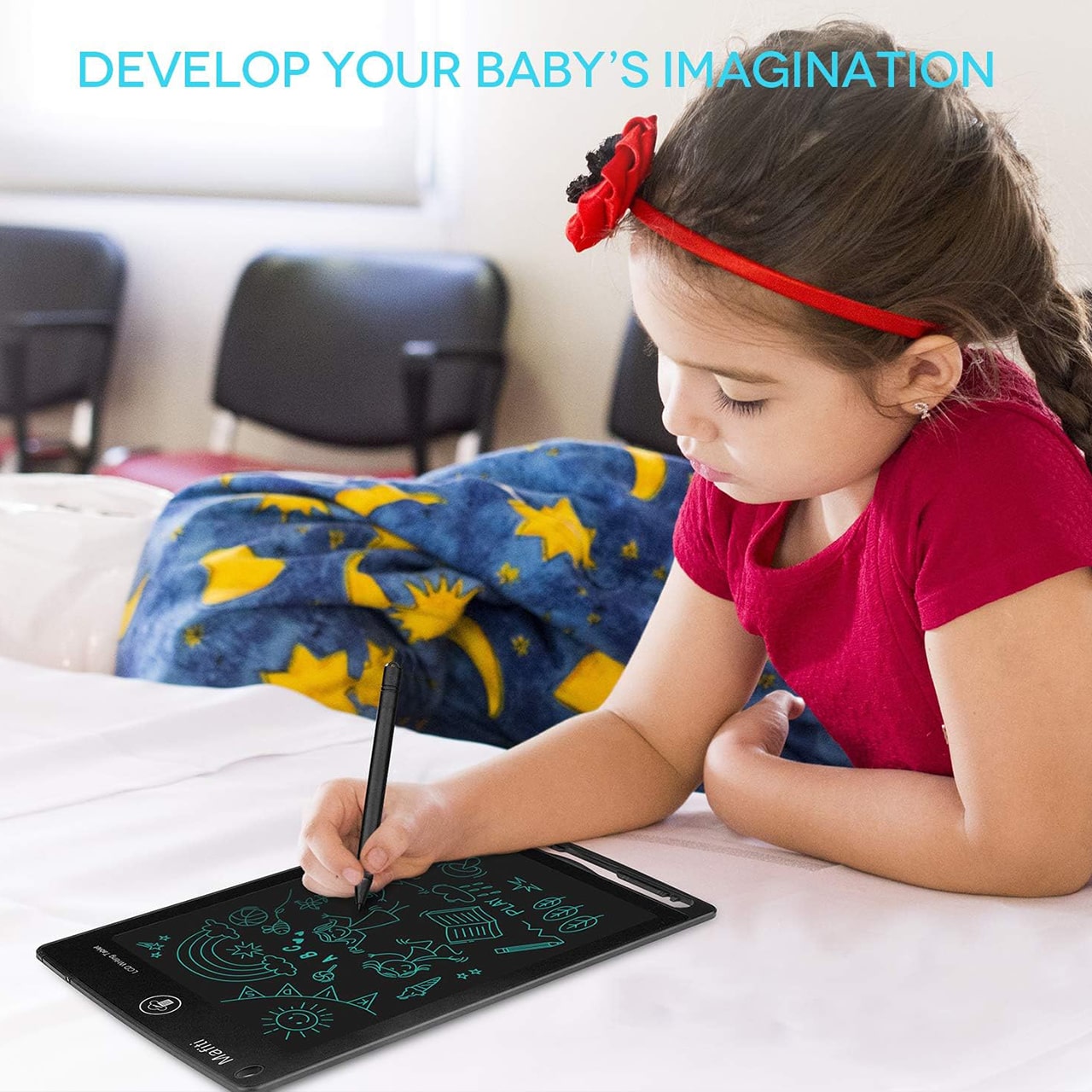 KidsBundle, LED pen tablet i 4 čarobna radna bilježnica za učenje pisanja i crtanja - Image 7