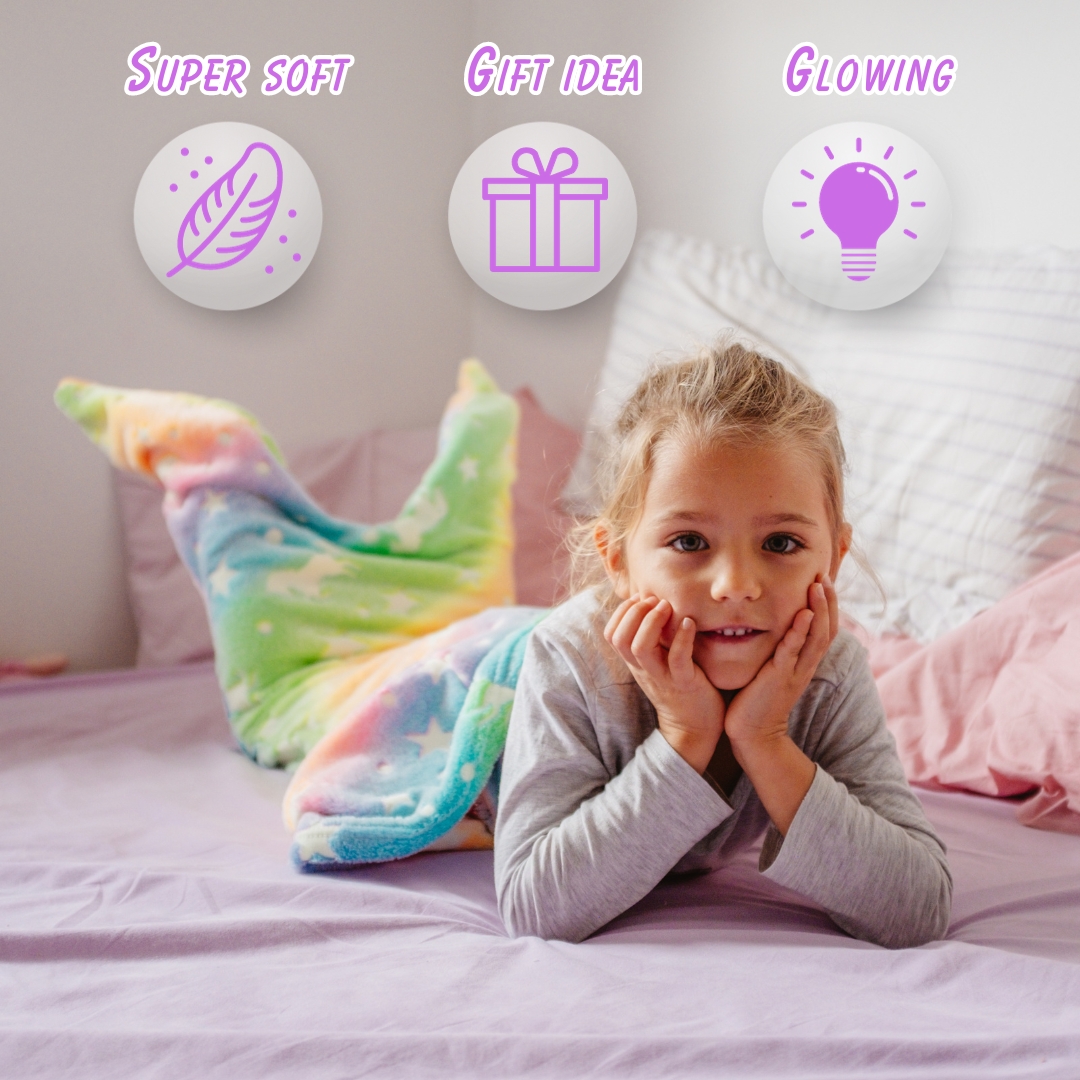 MermaidBlanket, deka za djecu u obliku repa sirene - Image 10