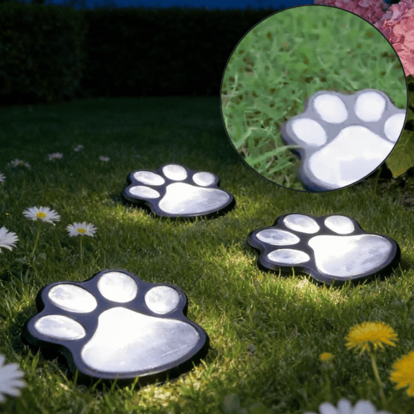 Solarne LED svjetiljke u obliku šapa, Paws - Image 1