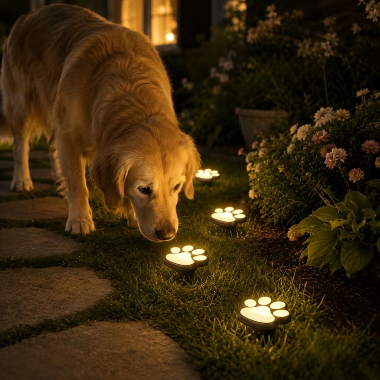 Solarne LED svjetiljke u obliku šapa, Paws - Image 2
