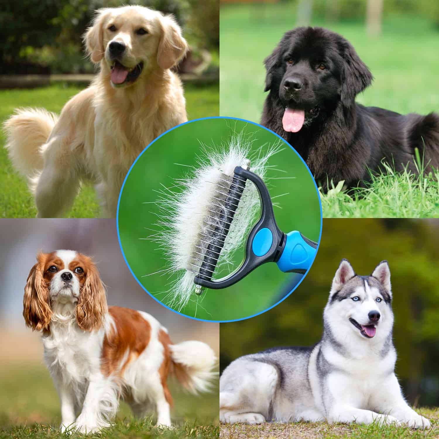 PetTangler, dvostrana četka za uklanjanje dlaka i poddlake - Image 10