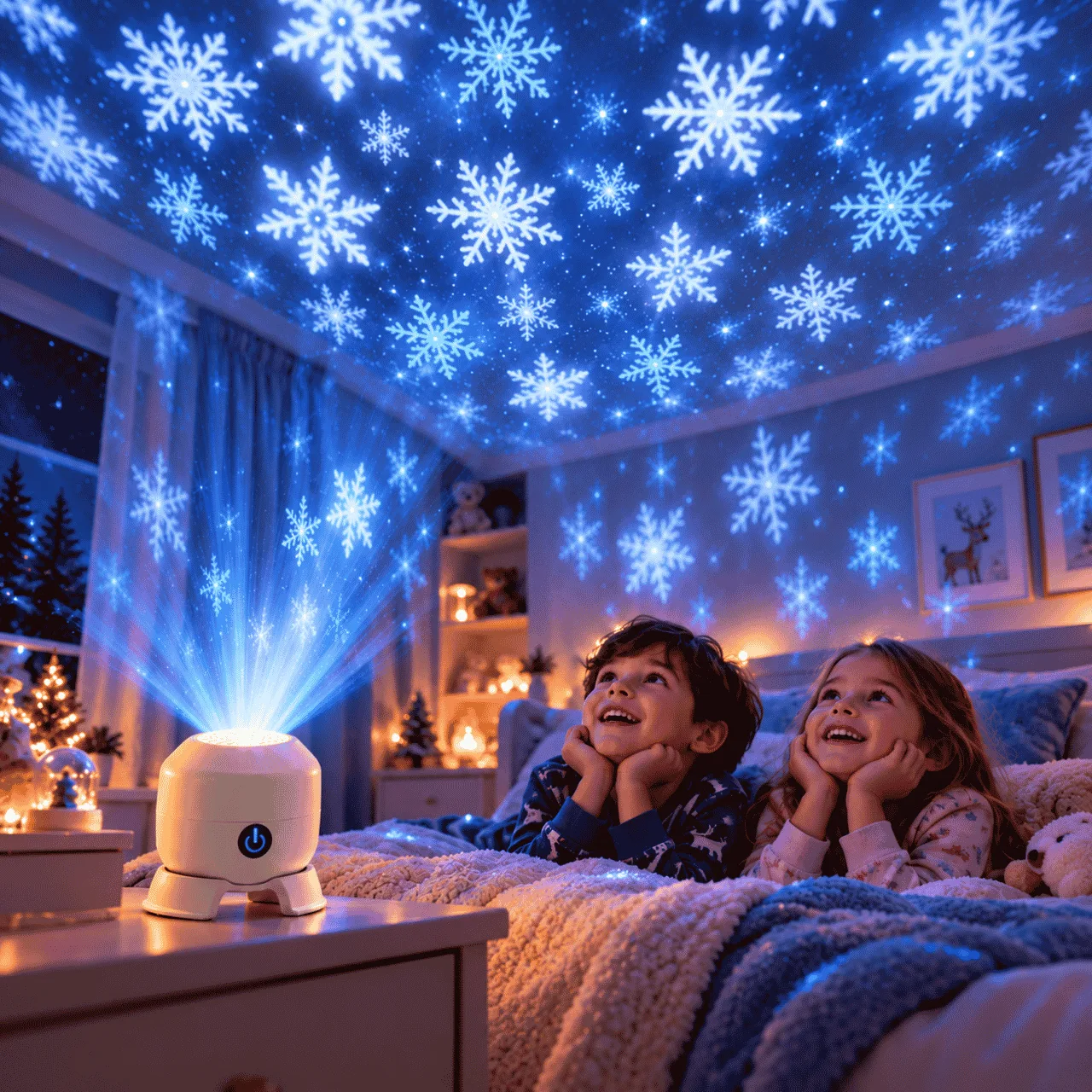 LED projektor snježnih pahuljica, SnowLamp - Image 5