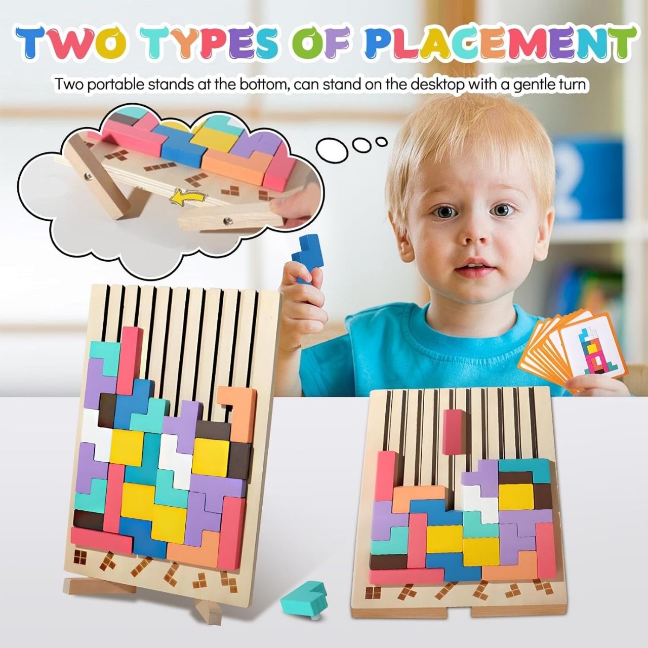 Tetris, drvena didaktička igračka - Image 4