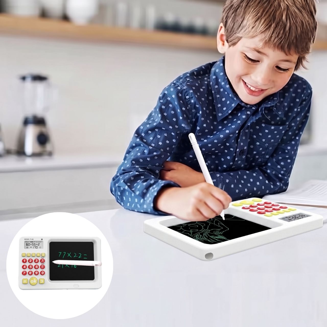 2-u-1 tablet za učenje s kalkulatorom za djecu, TrainMath - Image 7