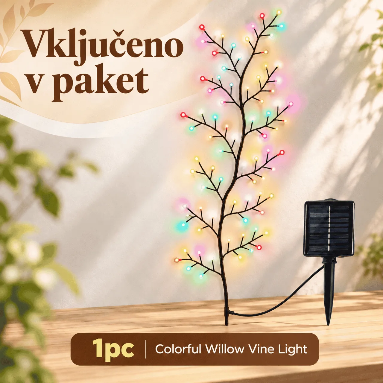 Solarna LED svjetleća grana, VineLight - Image 2