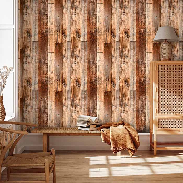 VintageWall, samoljepljiva naljepnica s izgledom prirodnog drva (300 x 45 cm) - Image 4