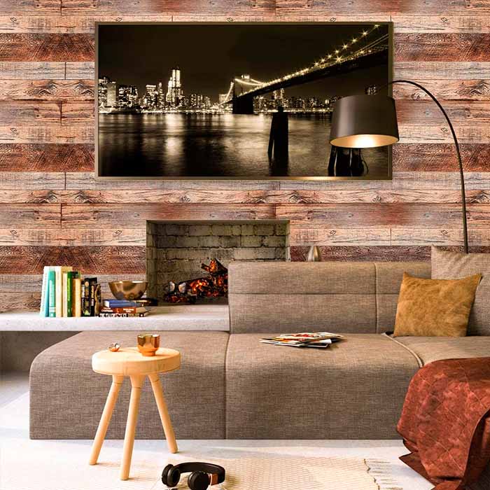 VintageWall, samoljepljiva naljepnica s izgledom prirodnog drva (300 x 45 cm) - Image 5