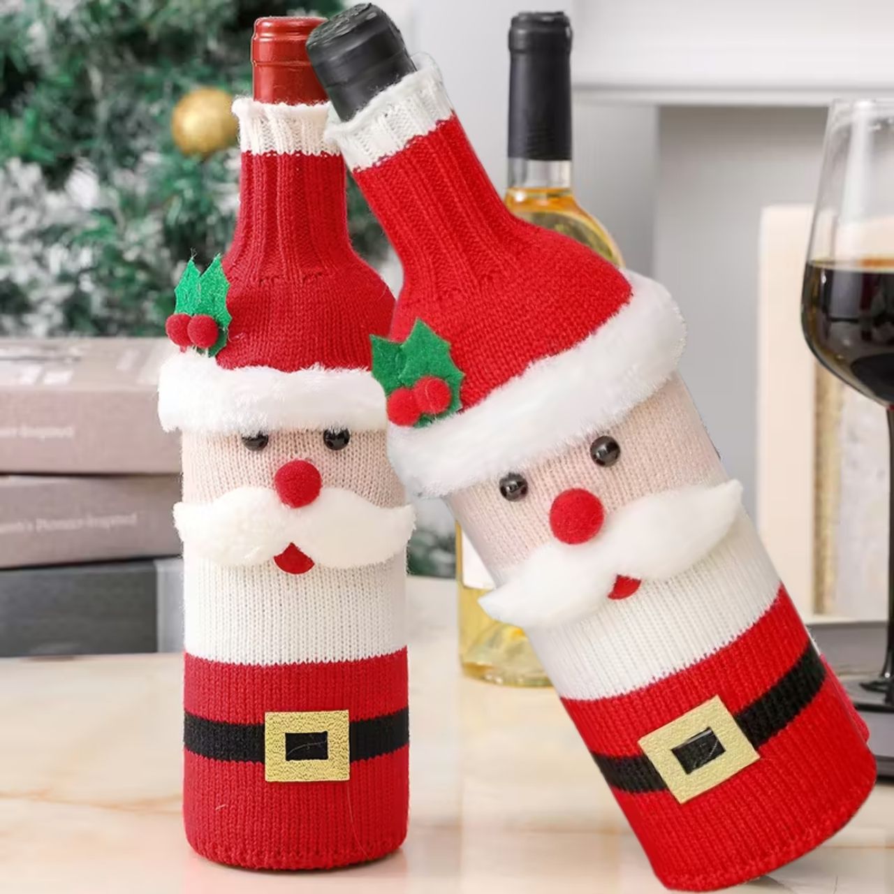 WineSanta, navlaka za bocu Djeda Božićnjaka - Image 2