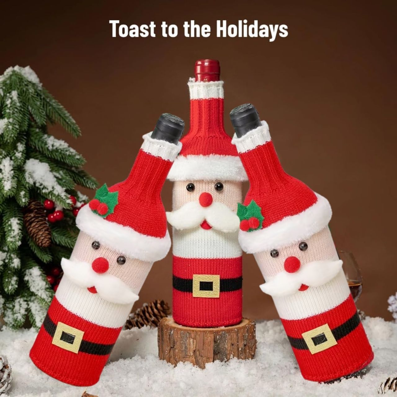 WineSanta, navlaka za bocu Djeda Božićnjaka - Image 4